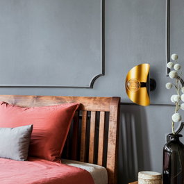 Opviq Sivani - MR - 839 Lámpara de pared Negro y Oro